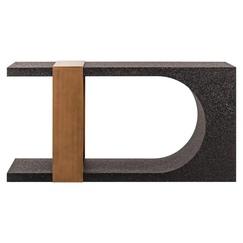 - Wandtafel Bazel (Black/gold)