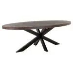 - Eettafel Watson bruin 235 incl. spider leg black (Dark brown)