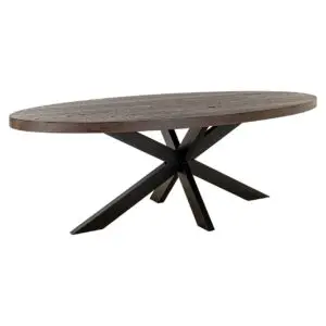- Eettafel Watson bruin 235 incl. spider leg black (Dark brown)