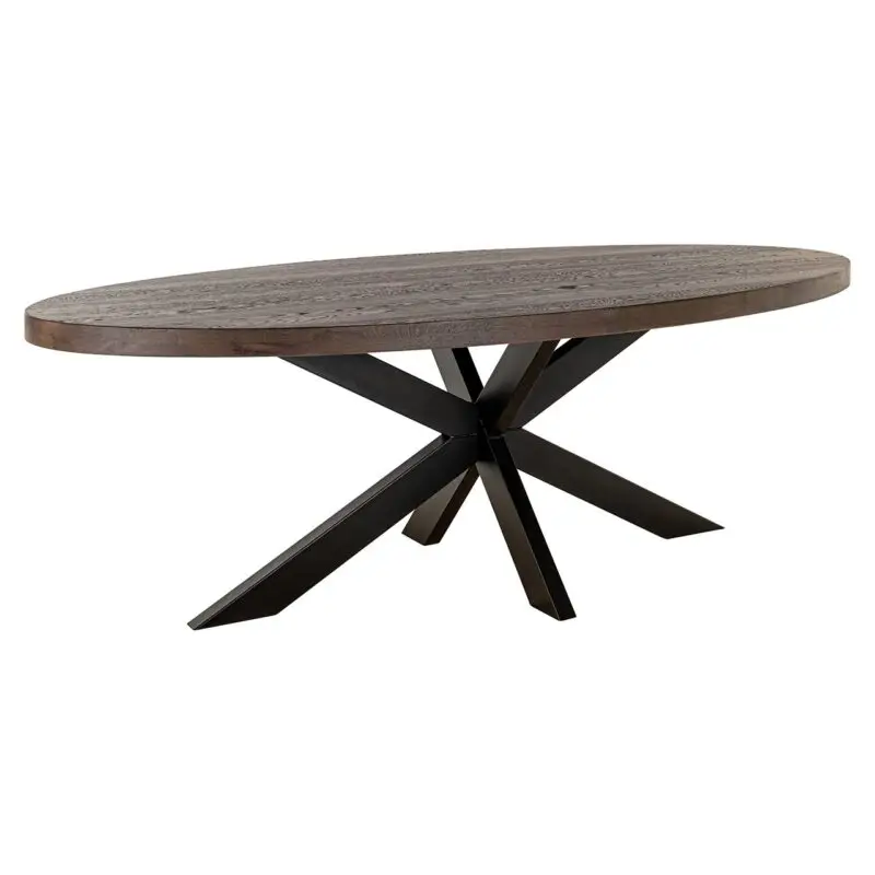 - Eettafel Watson bruin 235 incl. spider leg black (Dark brown)