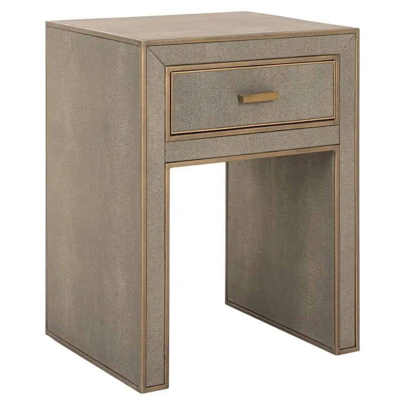 - Nachtkastje Bloomville 1-lade incl. glas (Brown)