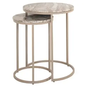 - Bijzettafel Fairfax set van 2 (Stone)