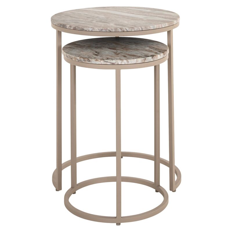 - Bijzettafel Fairfax set van 2 (Stone)