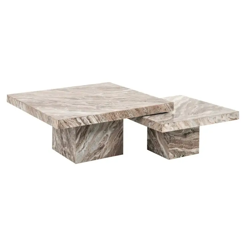 - Salontafel Rashford set van 2 (Stone)