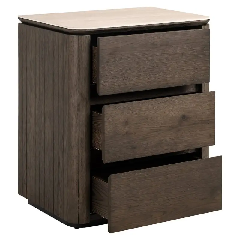 - Nachtkastje Ritz 3-lades (Brown)