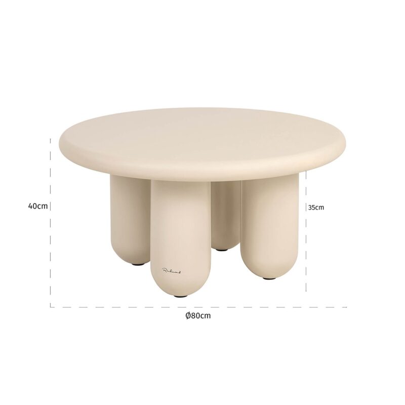 - Salontafel Calma 80Ø (Beige)