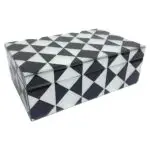 - Opbergbox Silas groot (Black/white)