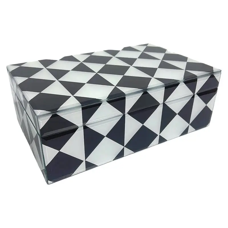 - Opbergbox Silas groot (Black/white)