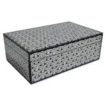 - Opbergbox Feliz groot (Black/white)