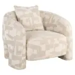 - Lounge fauteuil Tuscany beige graffic (Beige graffic)