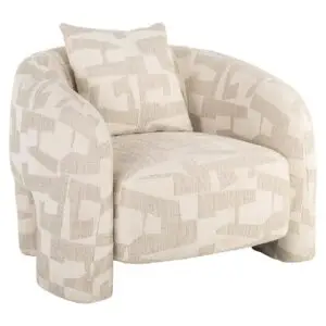 - Lounge fauteuil Tuscany beige graffic (Beige graffic)