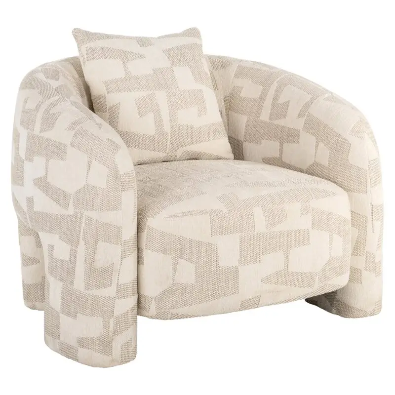 - Lounge fauteuil Tuscany beige graffic (Beige graffic)