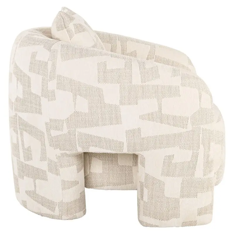 - Lounge fauteuil Tuscany beige graffic (Beige graffic)