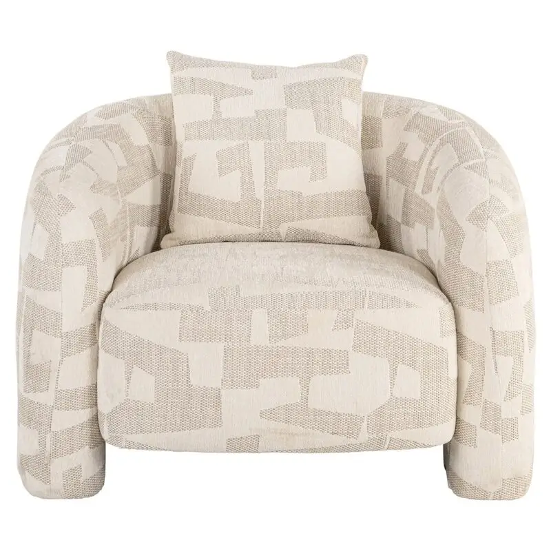 - Lounge fauteuil Tuscany beige graffic (Beige graffic)