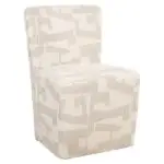- Stoel Lorain met wieltjes beige graffic (Beige graffic)