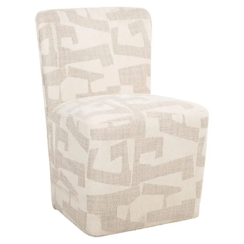 - Stoel Lorain met wieltjes beige graffic (Beige graffic)