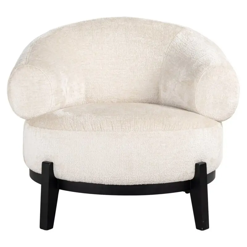 - Fauteuil Montana white chenille (Bergen 900 white chenille)