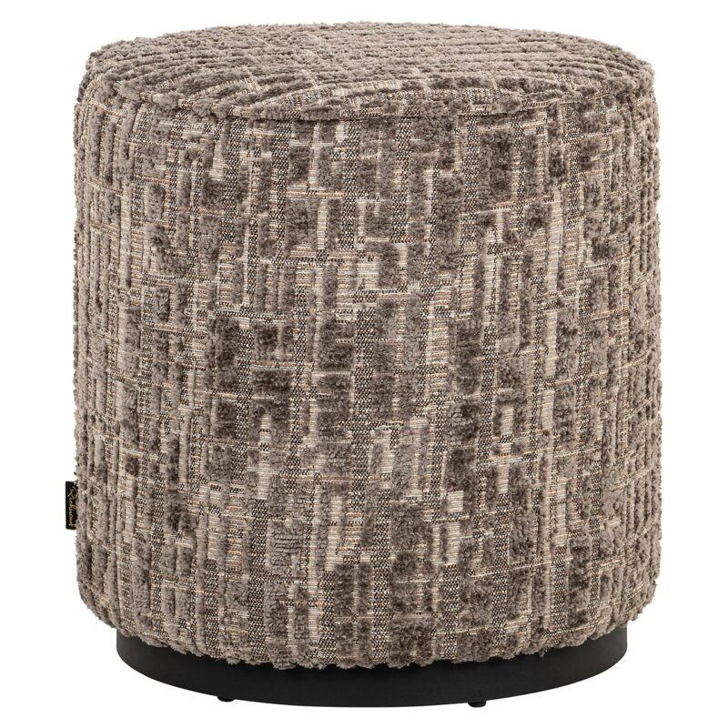 - Poef Lexie 45Ø grey dalia (Dalia 45 Greige)