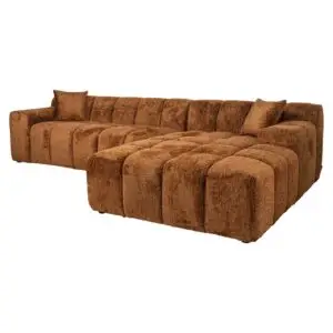 - Sofa Cube 3-zits + lounge rechts (Be Lovely 603 Cinnamon)