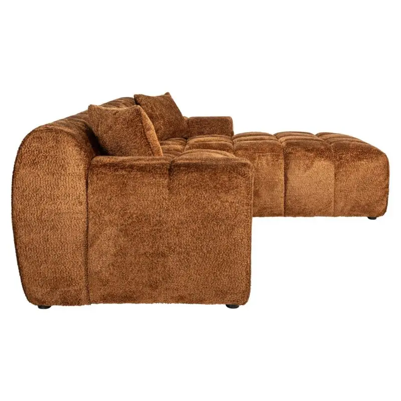 - Sofa Cube 3-zits + lounge rechts (Be Lovely 603 Cinnamon)