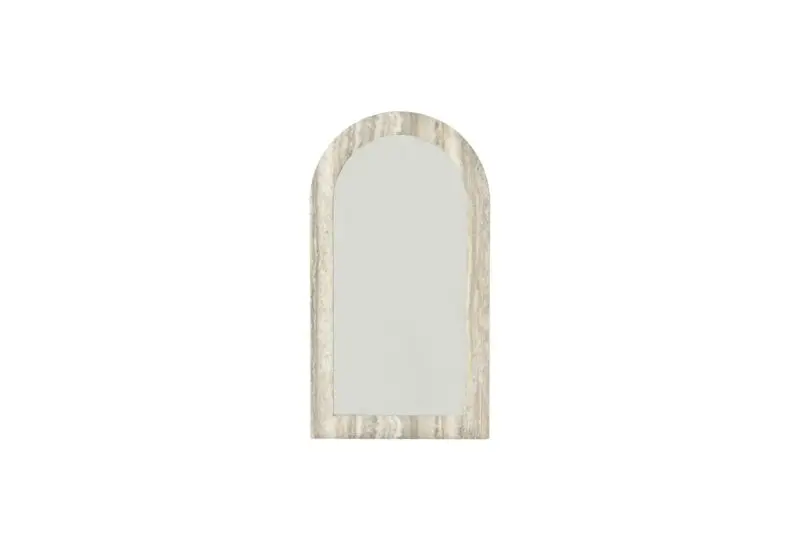 - Spiegel Calvo grey faux travertine