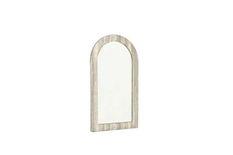 - Spiegel Calvo grey faux travertine
