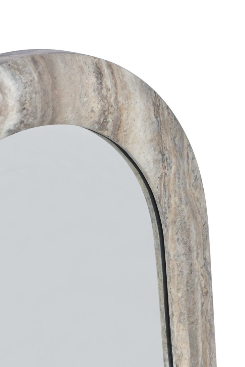 - Spiegel Calvo grey faux travertine