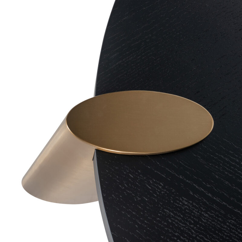 - Salontafel Brody charcoal 100Ø
