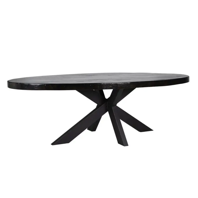 - Eettafel Spider black base