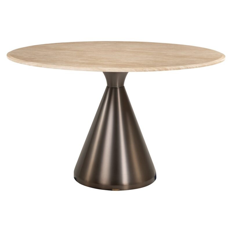 - Eettafel Montgommery beige 130Ø