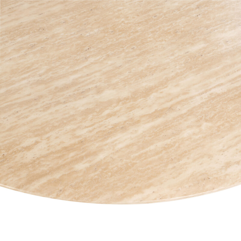 - Eettafel Montgommery beige 130Ø