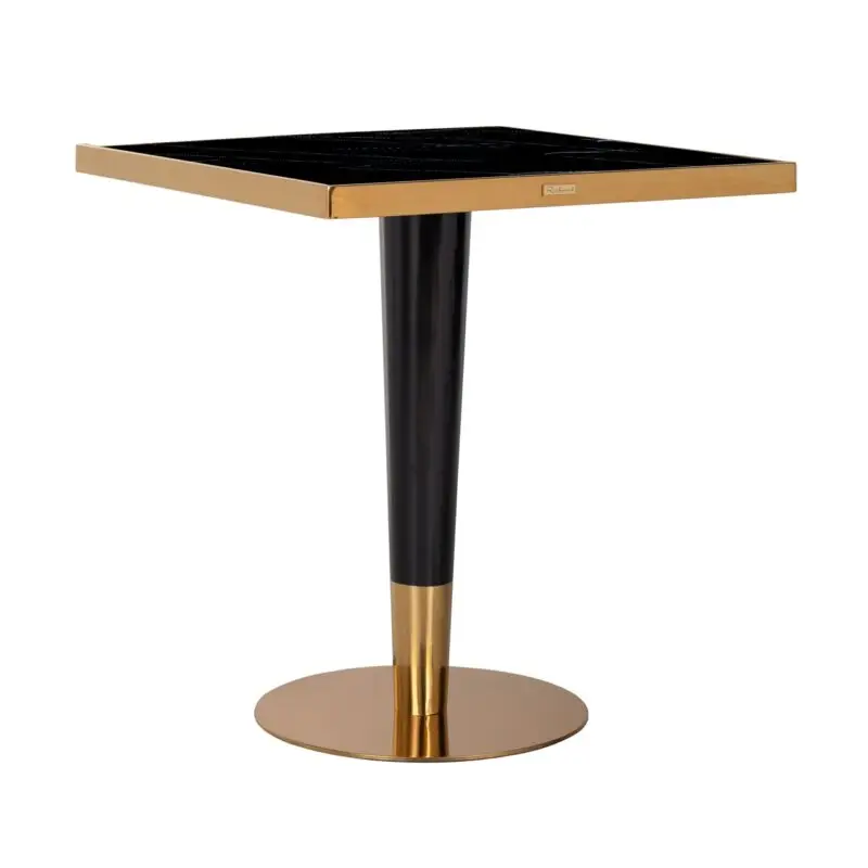 - Bistrotafel Can Roca black/gold 70x70