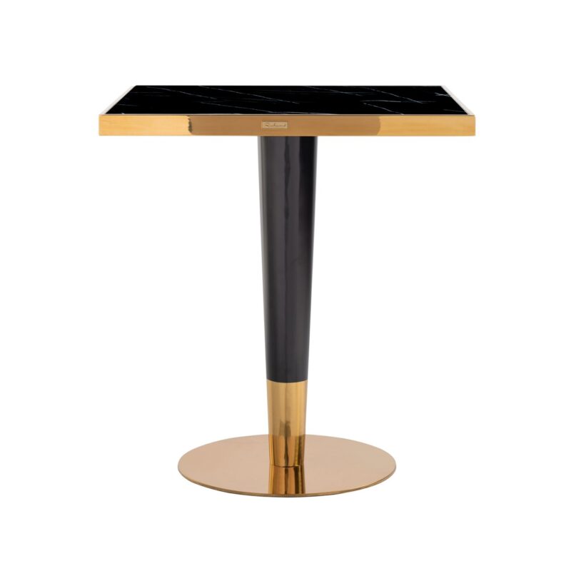 - Bistrotafel Can Roca black/gold 70x70