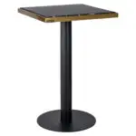 - Bistrotafel Zenza black/gold 50x50