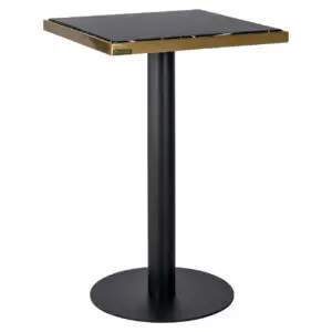 - Bistrotafel Zenza black/gold 50x50