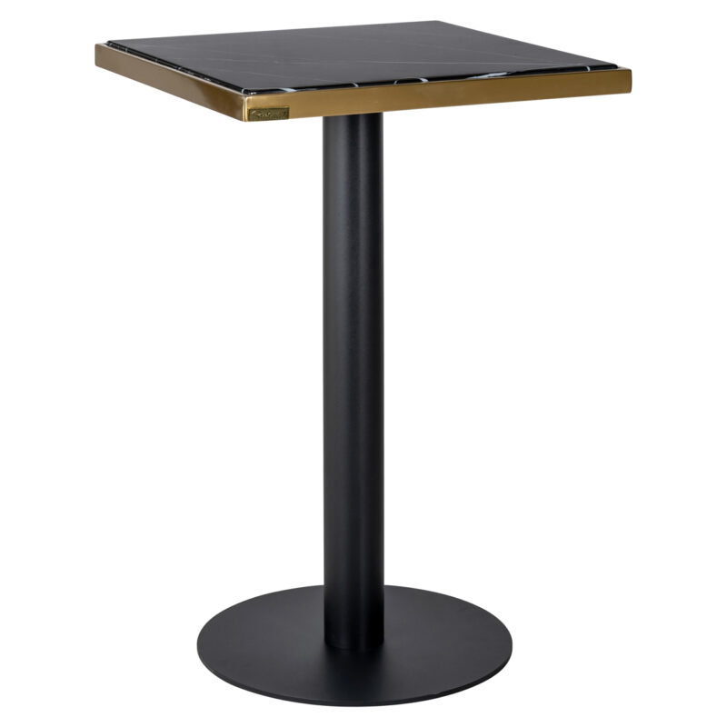 - Bistrotafel Zenza black/gold 50x50