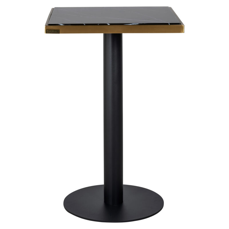 - Bistrotafel Zenza black/gold 50x50