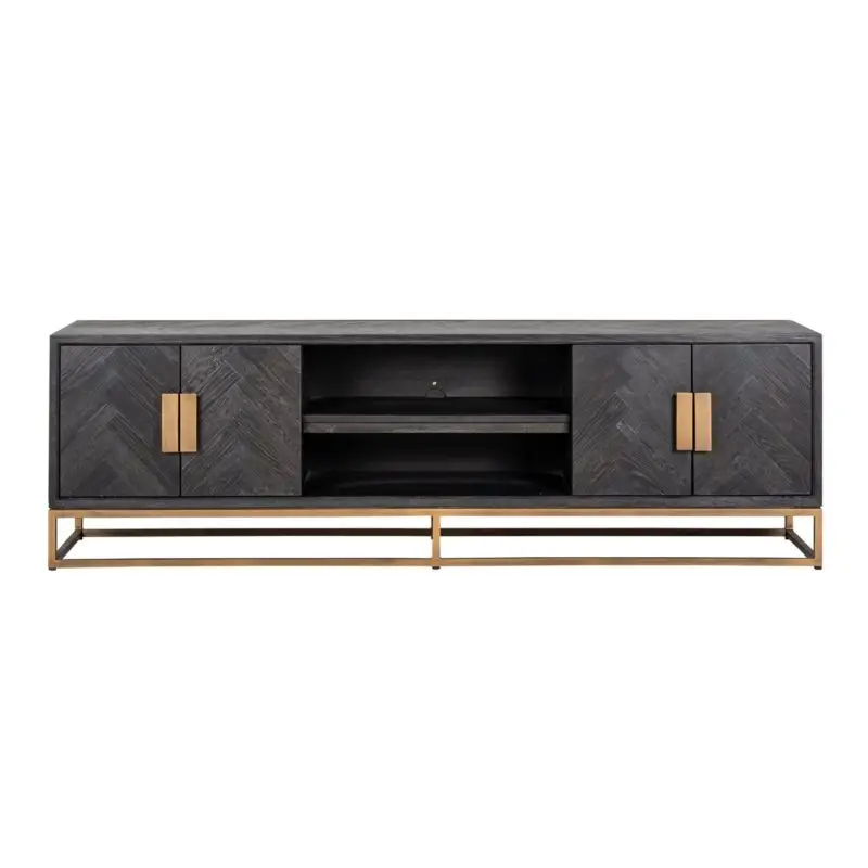 - TV-meubel Blackbone Brass black rustic 200