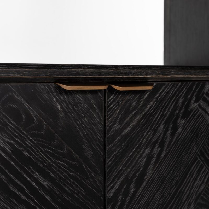 - Wandkast Blackbone Brass black rustic