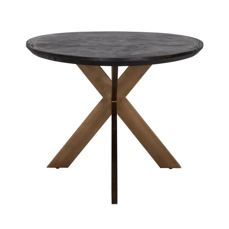 - Eettafel Blackbone Brass black rustic oval 230
