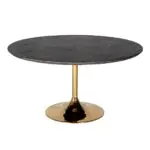 - Eettafel Blackbone Gold black rustic 140Ø