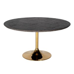 - Eettafel Blackbone Gold black rustic 140Ø