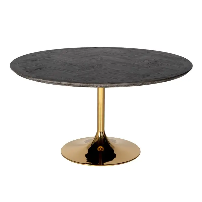 - Eettafel Blackbone Gold black rustic 140Ø