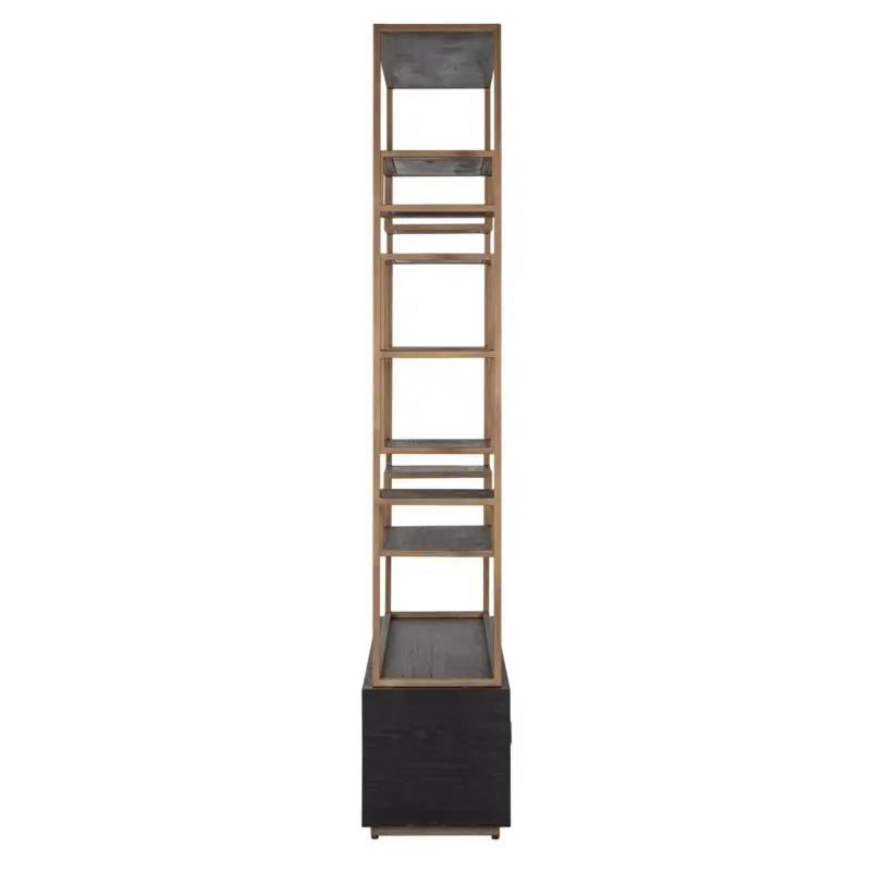 - Wandkast Hunter black rustic
