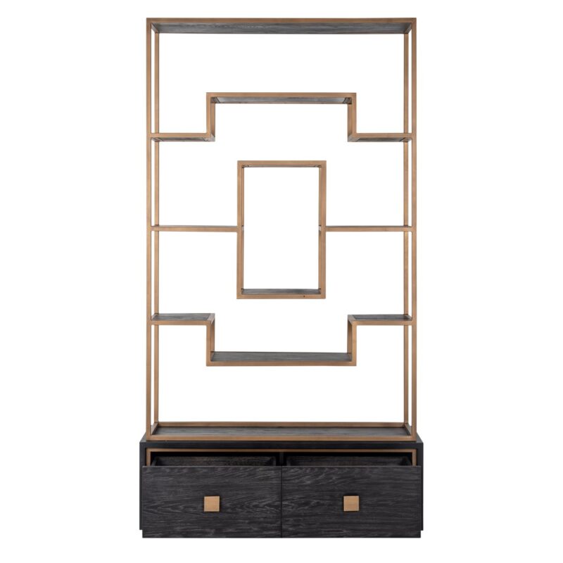 - Wandkast Hunter black rustic