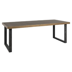 - Eettafel Bloomville brown incl. glass top 230