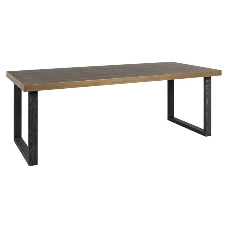 - Eettafel Bloomville brown incl. glass top 230