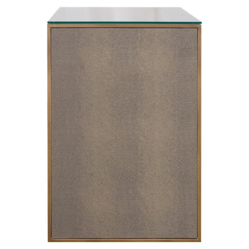 - Nachtkastje Bloomville brown incl. glass top