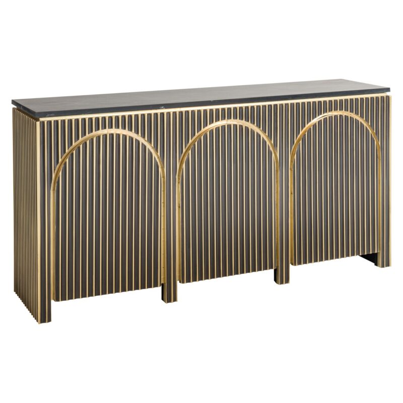 - Dressoir Les Arcs brushed gold
