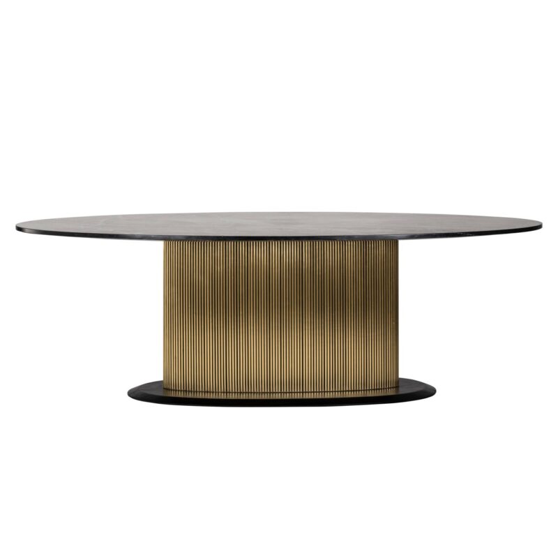 - Eettafel Ironville gold oval 235